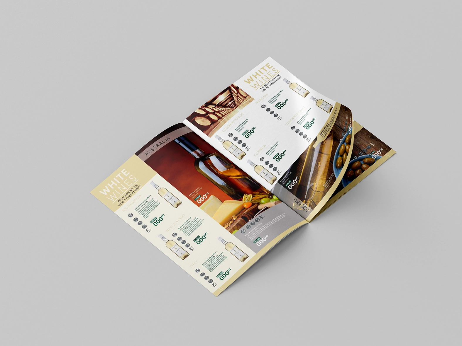 Tesco CE Wine Catalogue, inner spread 2